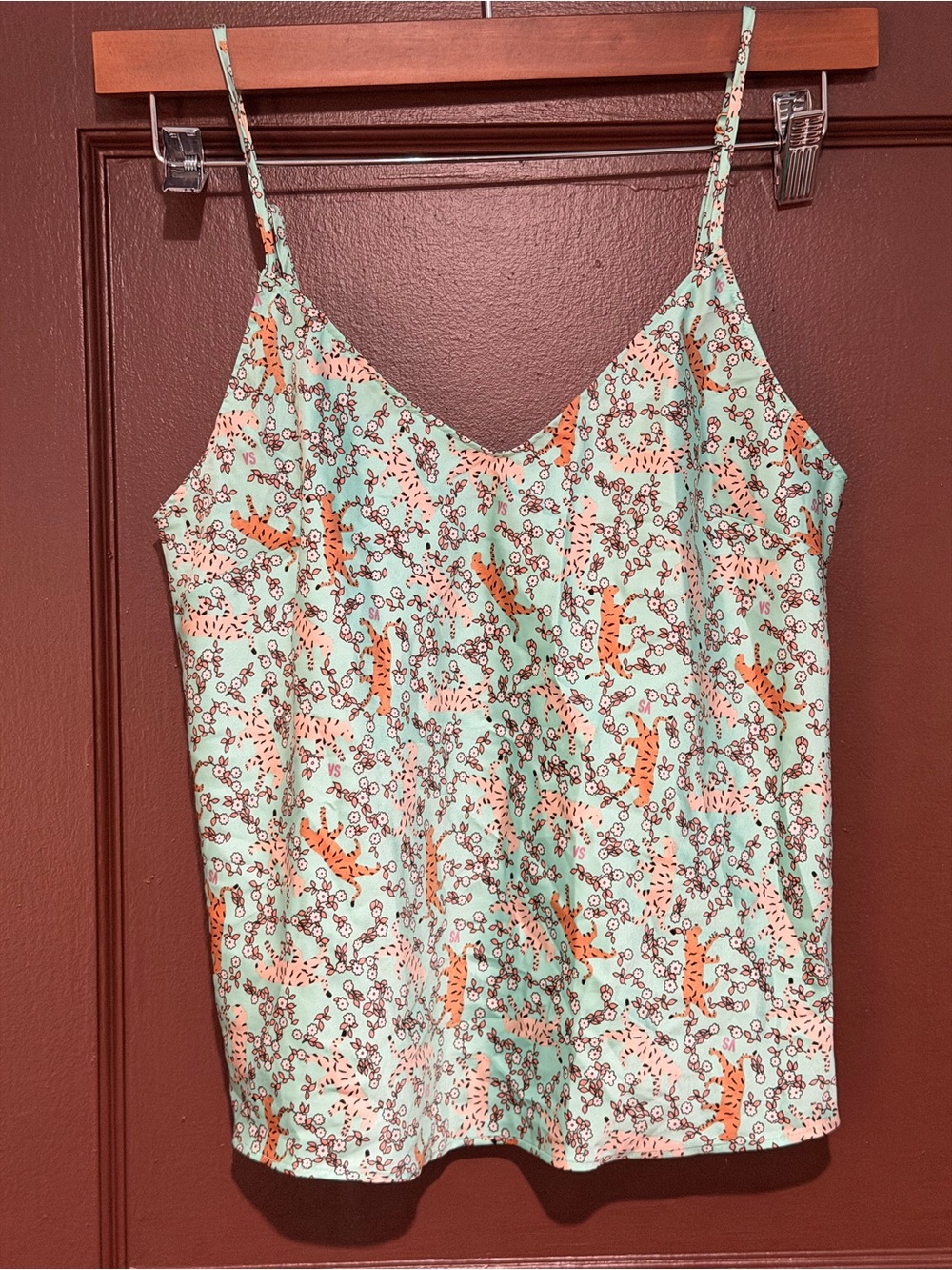 Women's Mint Floral & Tiger Print pajama set